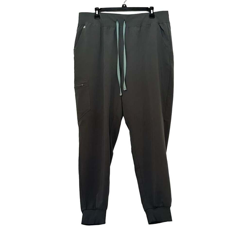 FIGS Women’s High Waisted Zamora Jogger Scrub Pants Olive Green Size XL